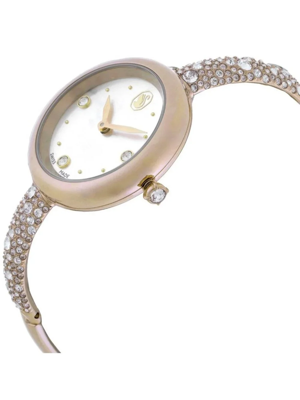 NWT Swarovski Sublima Quartz Crystal Ladies Bangle Watch